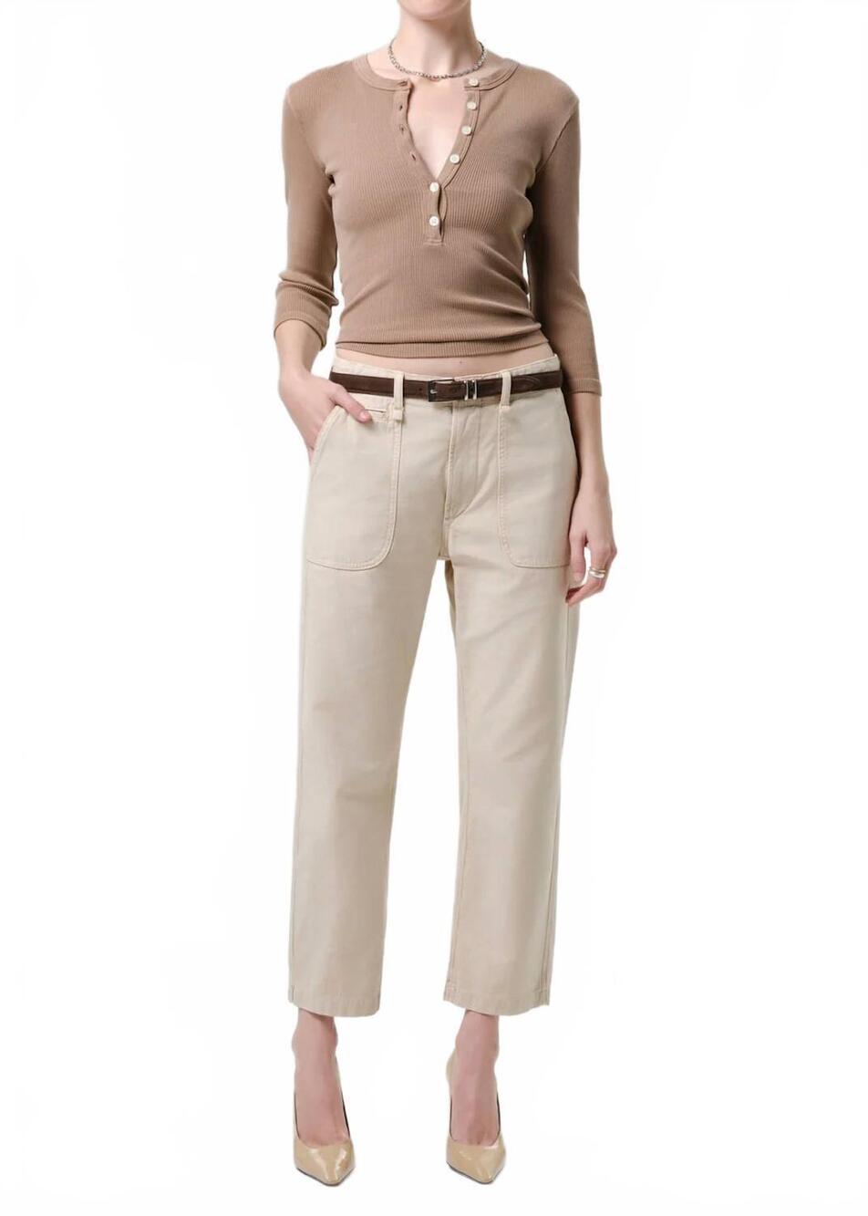 NEW CITIZENS OF HUMANITY winslow utility pants in sandal wood